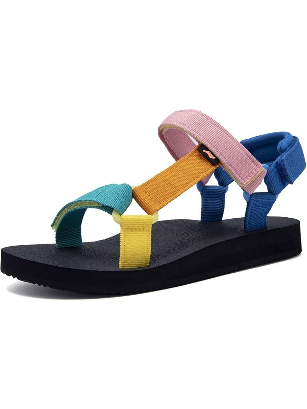 Womens Multi Color Arch Yoga Mat Insole Light Weight Outdoor Hiking Sandal Shoes